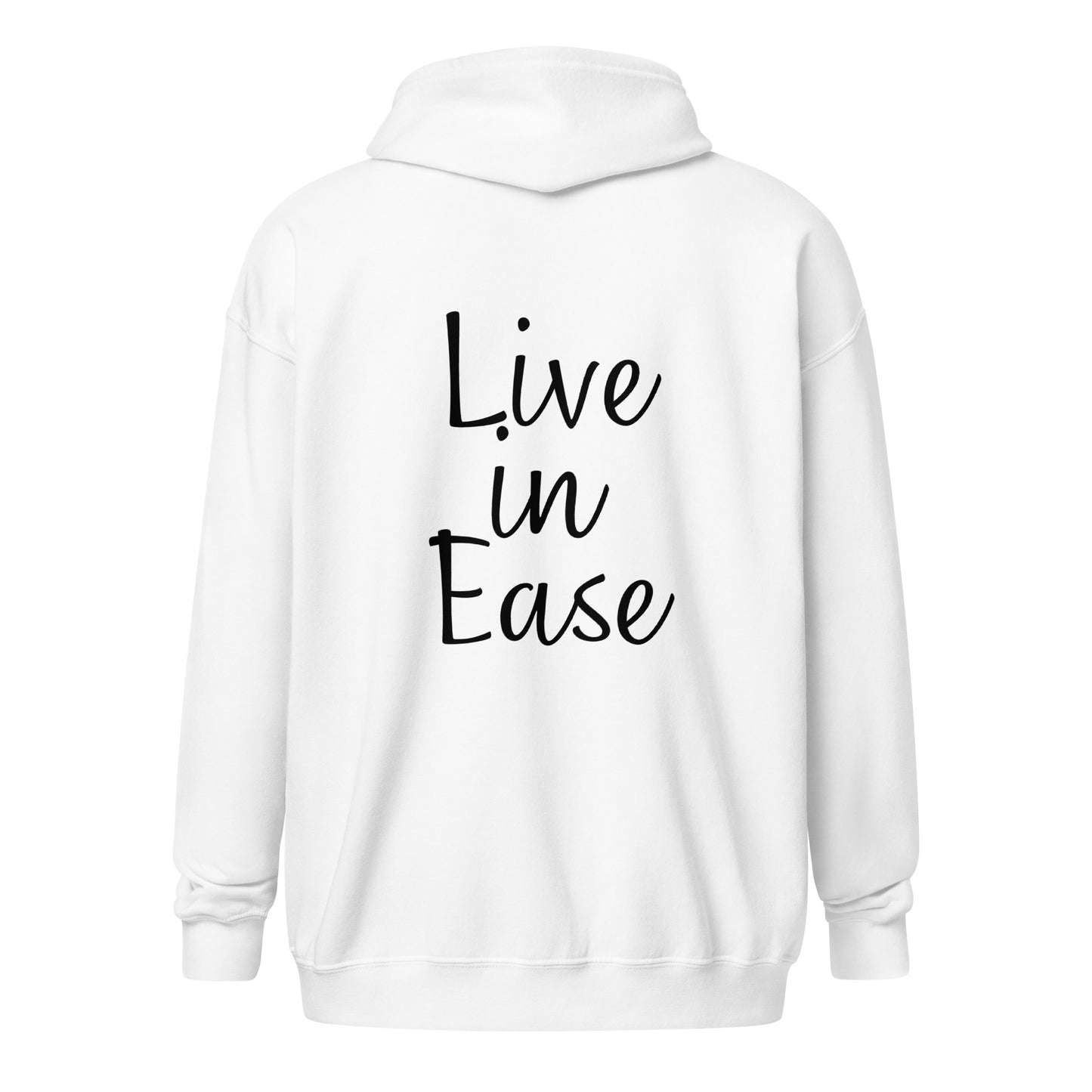 Live in Ease White Hoodie